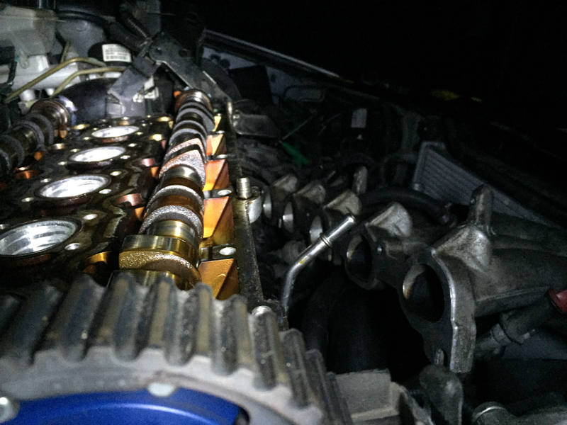 Illustration for article titled Progress on head gasket as of last night.